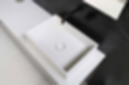 Single wide basin with white round corners Single wide basin with white round corners